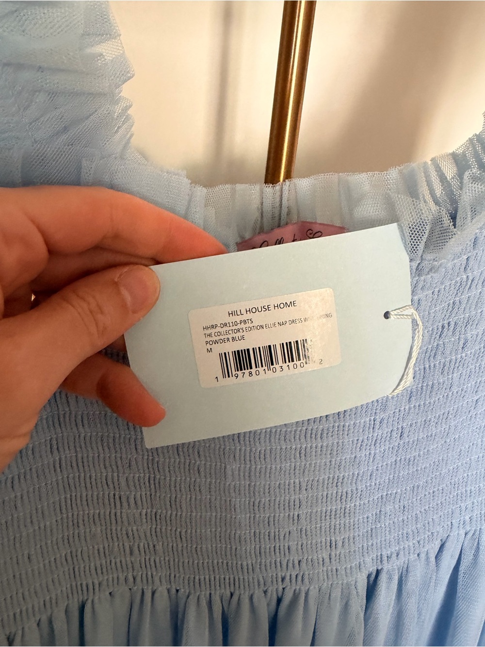 Hill House Home Collector’s Edition Ellie Nap Dress | Powder Blue Tulle | M NWT - Picture 4 of 7